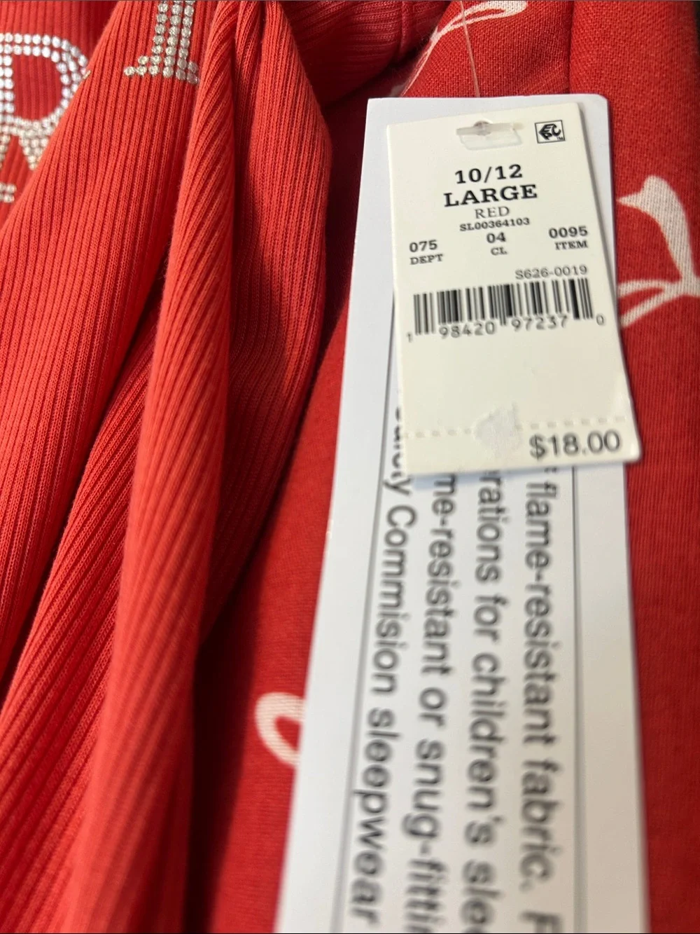 Carter's Red 'Merry' Tank & Bow-Print Pajama Pants Set